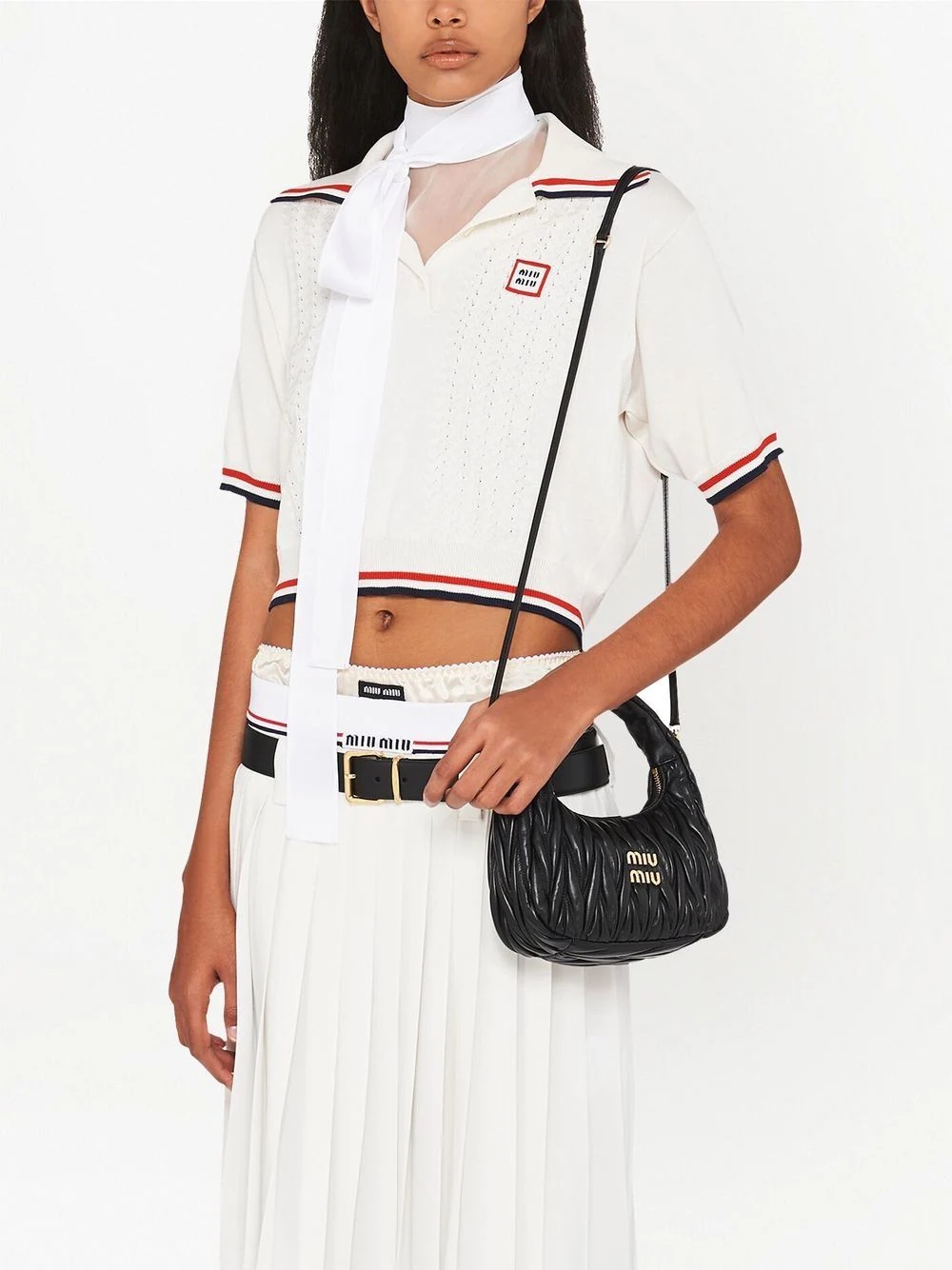 Miu Wander matelassé mini bag - 6