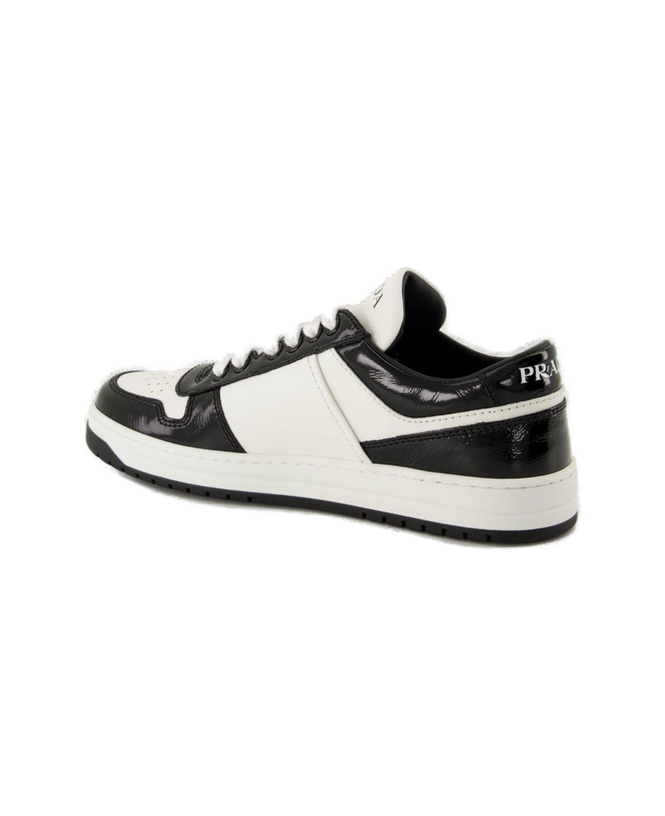 Prada Downtown Triangle Logo Sneakers | italist | REVERSIBLE