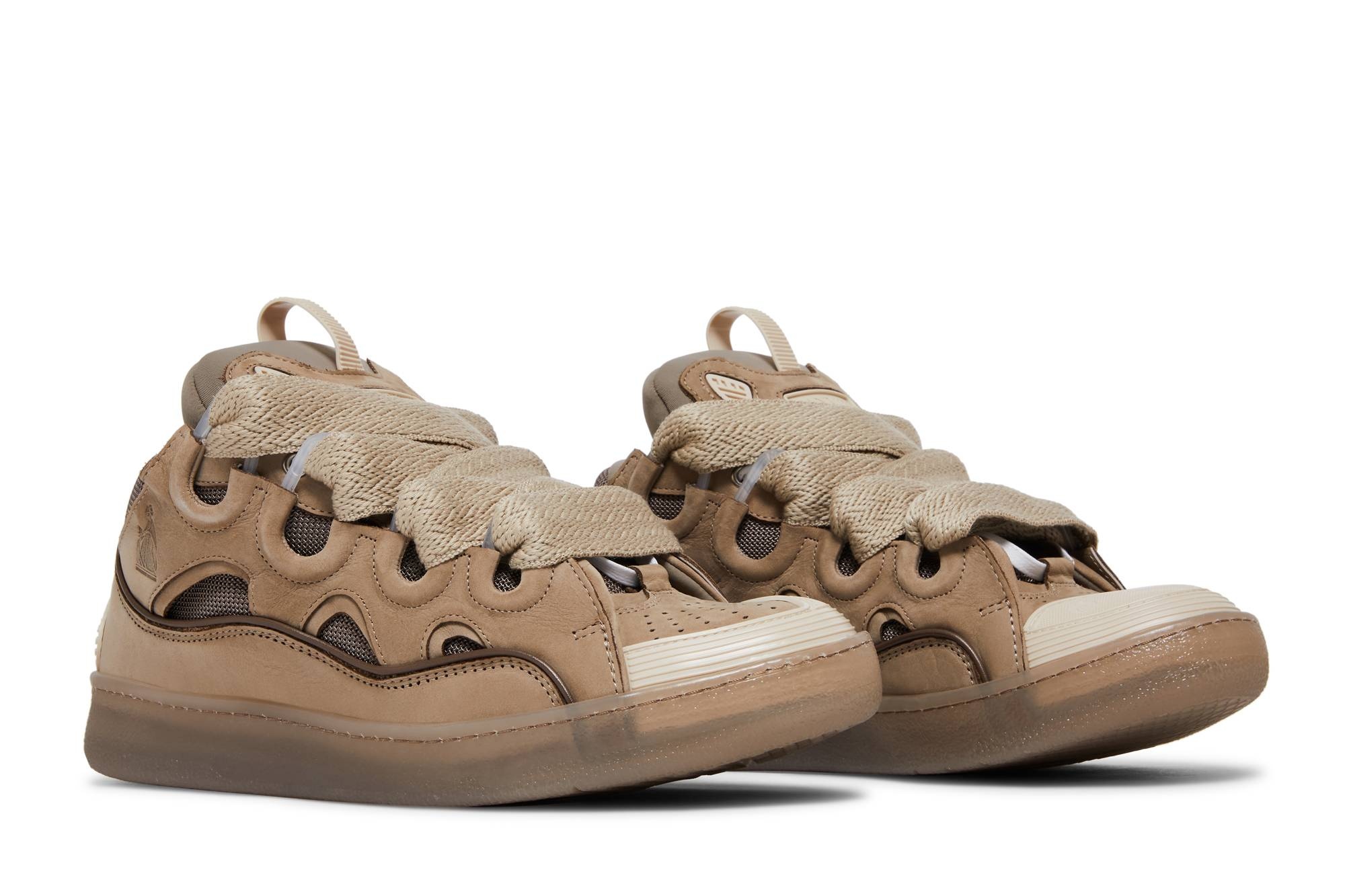 Lanvin Curb Sneakers 'Taupe' - 8