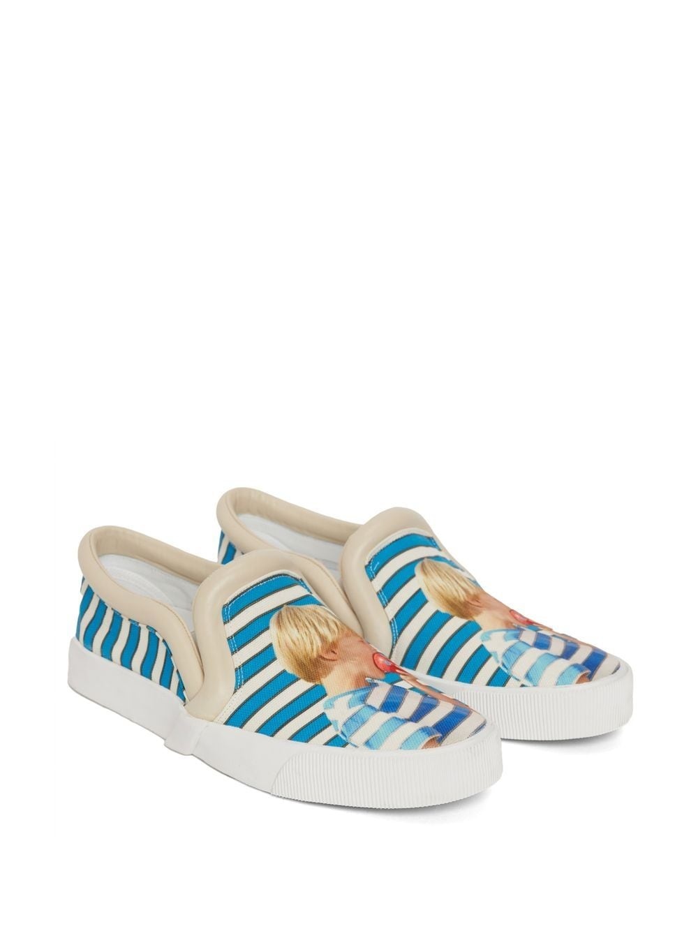 striped Bumper Tube slip-on sneakers - 2