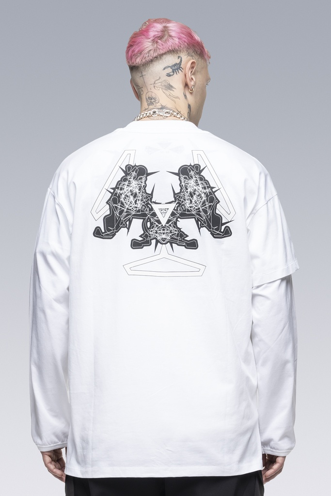 ACRONYM S29-PR-A 100% Organic Cotton Long Sleeve T-shirt White