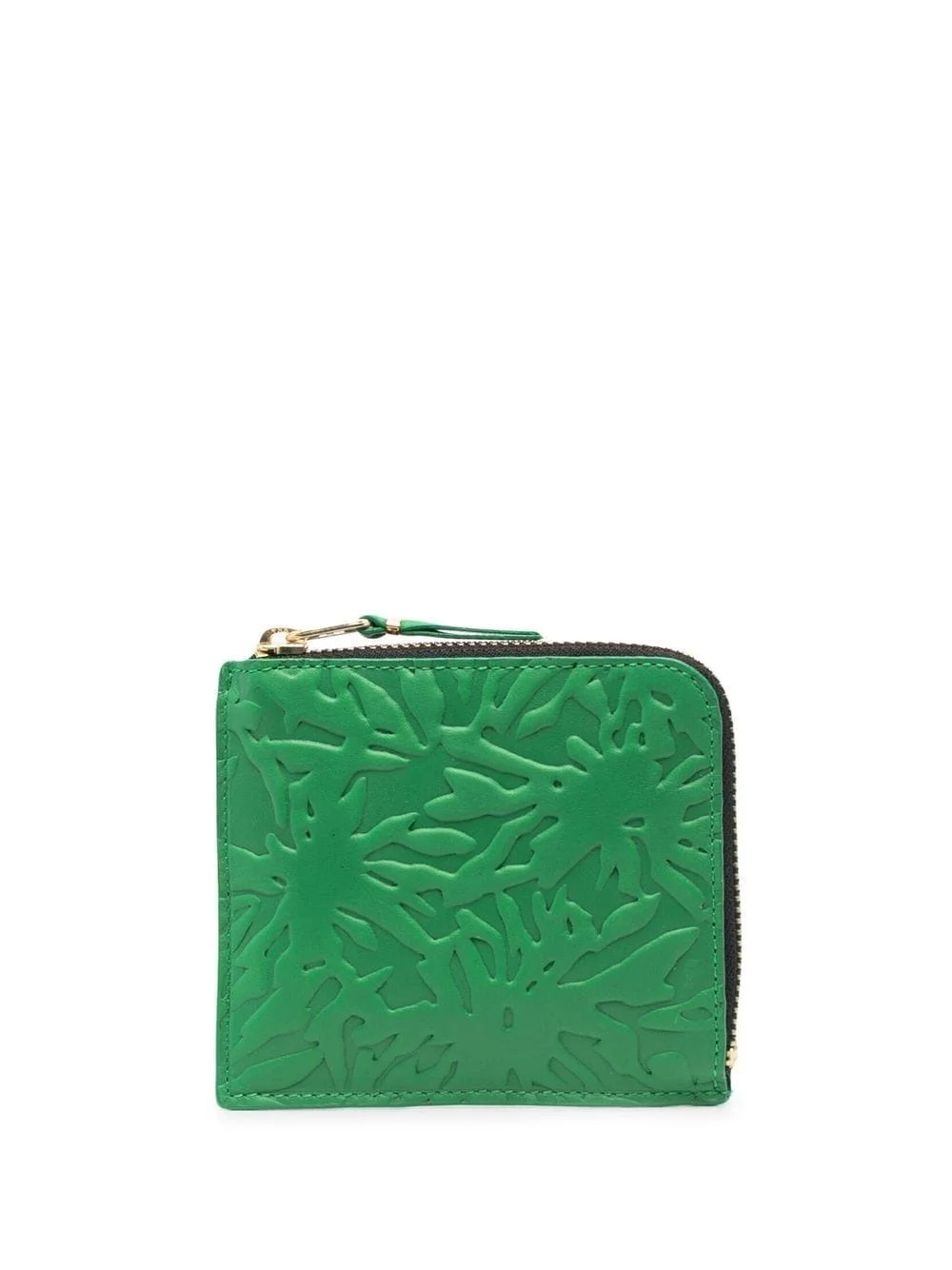 embossed zip-up wallet - 1