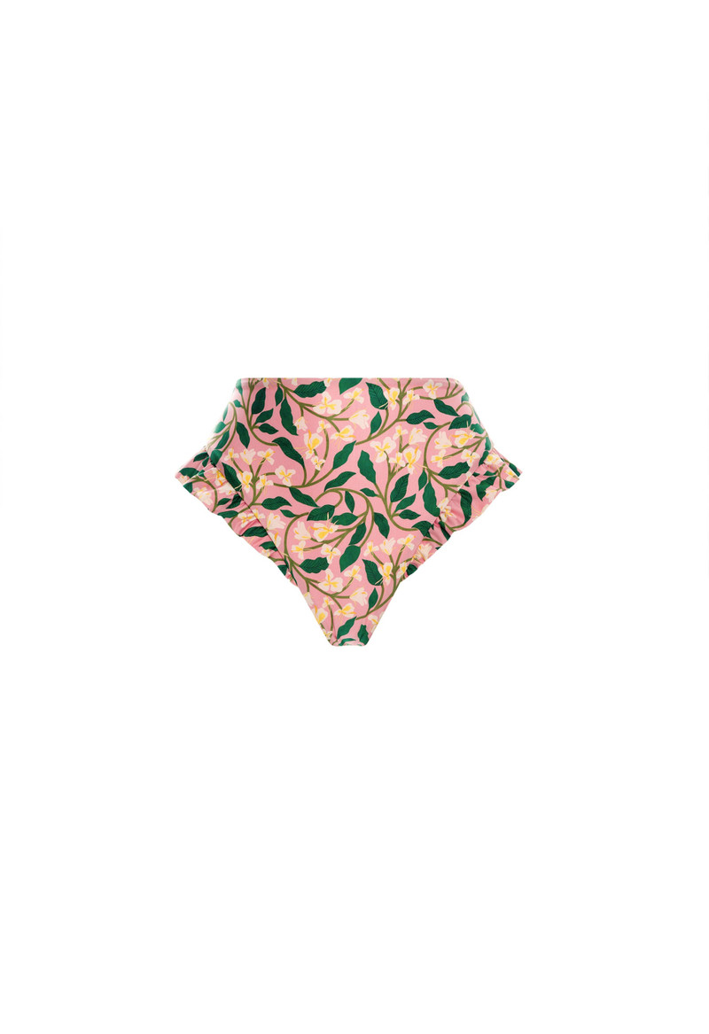 Jengibre Dos Gardenias Rosa Bikini Bottom 1