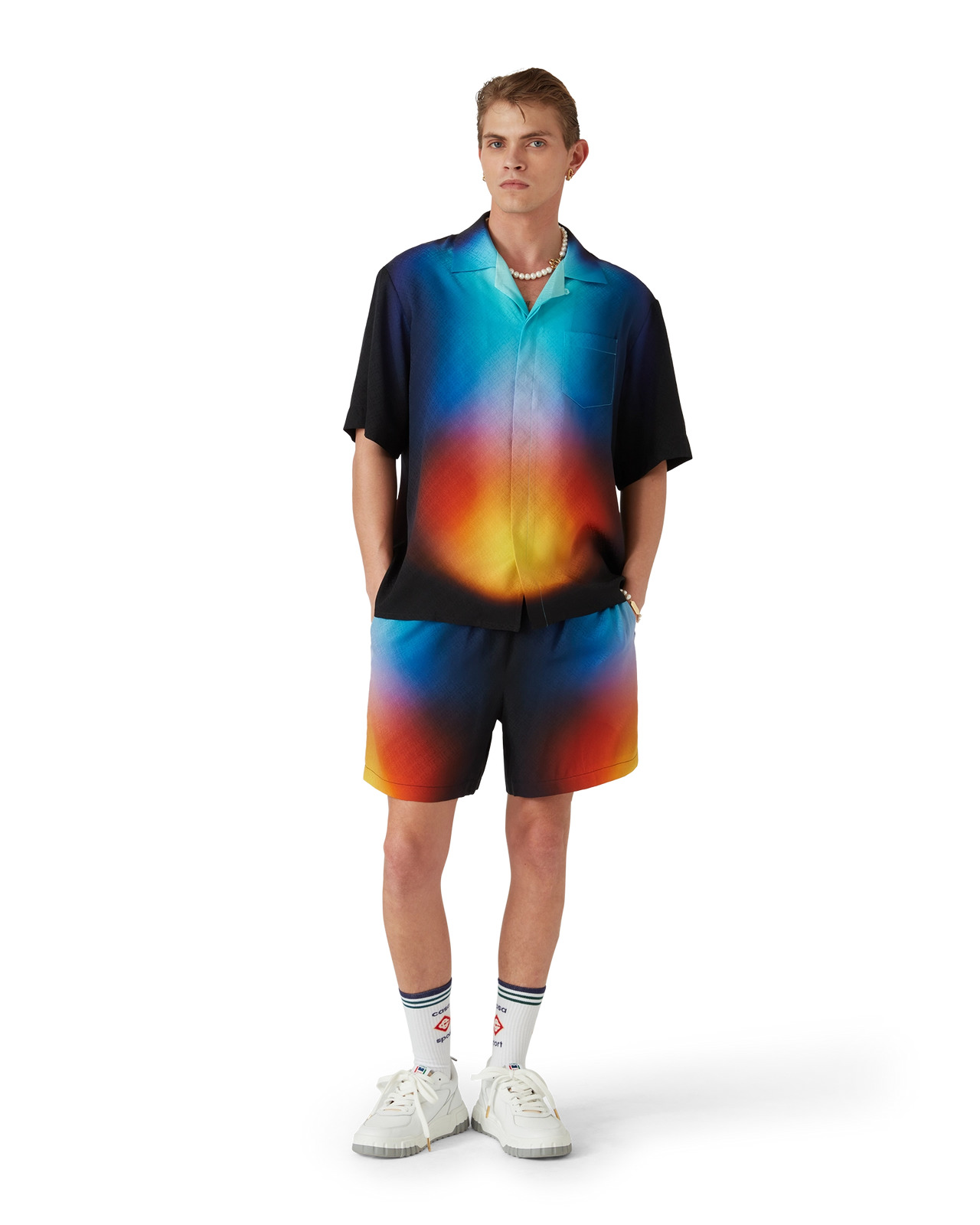 Gradient Silk Shorts | Casablanca Paris - 2