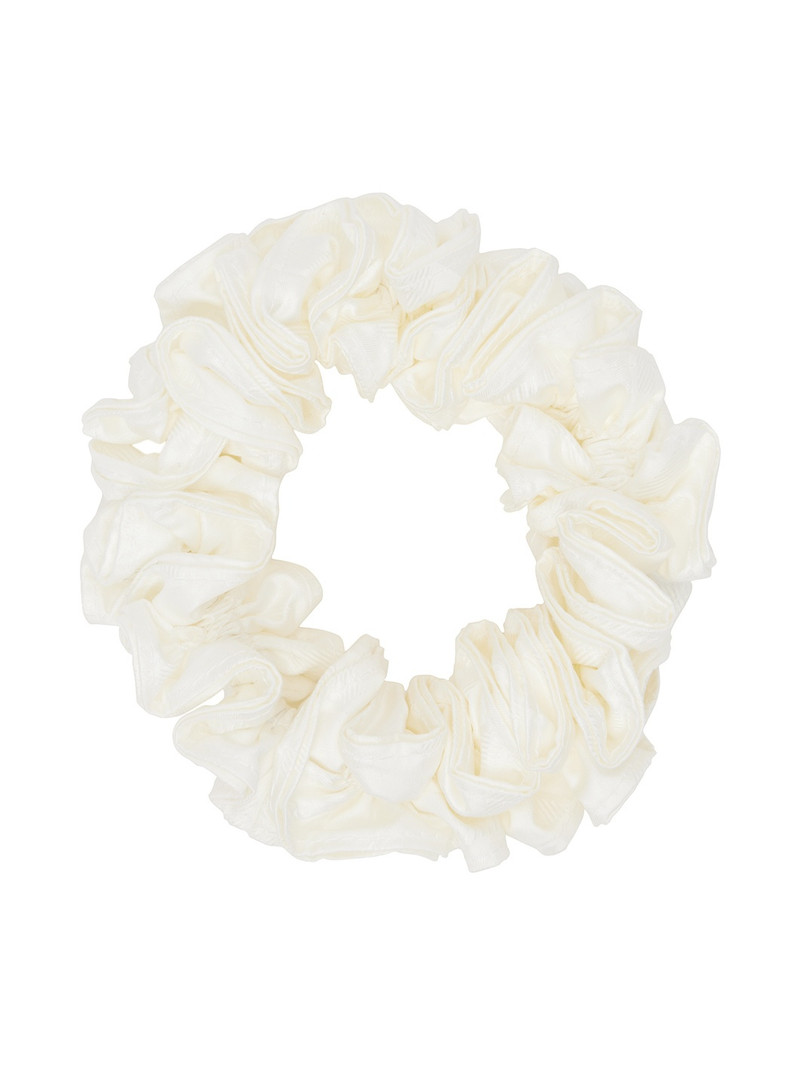 SUPER YAYA SSENSE Exclusive Off-White Froufrou Scrunchie outlook