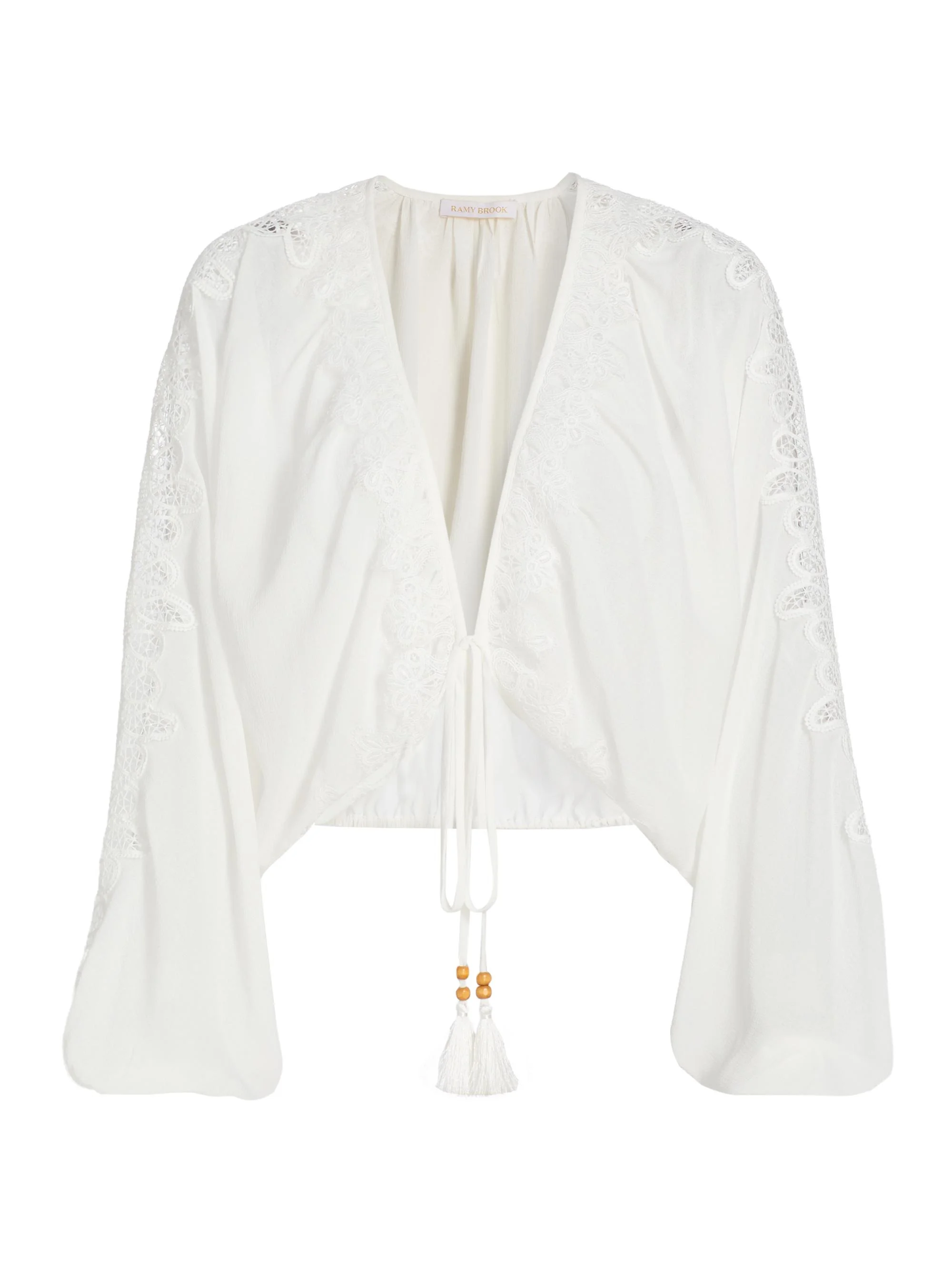 Women's Angie V-Neck Blouse - White - 1