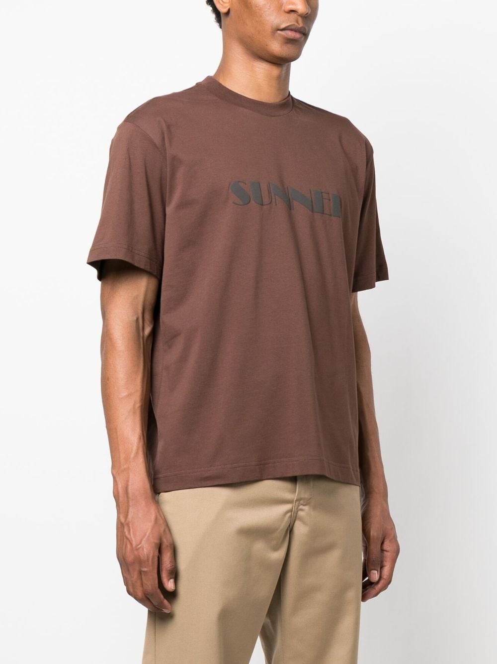 logo-print cotton T-shirt - 3