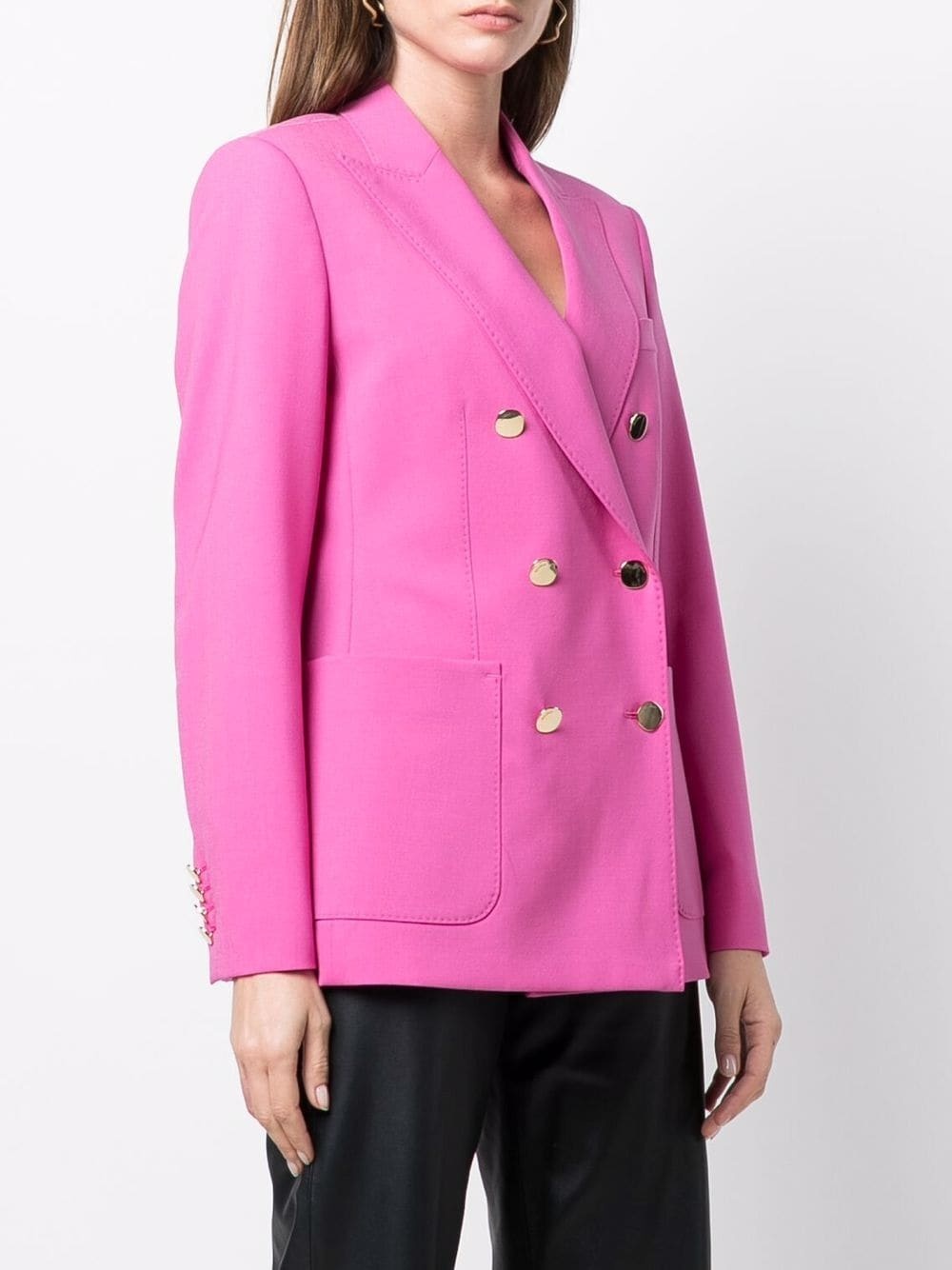 double-breasted tailored blazer - 3