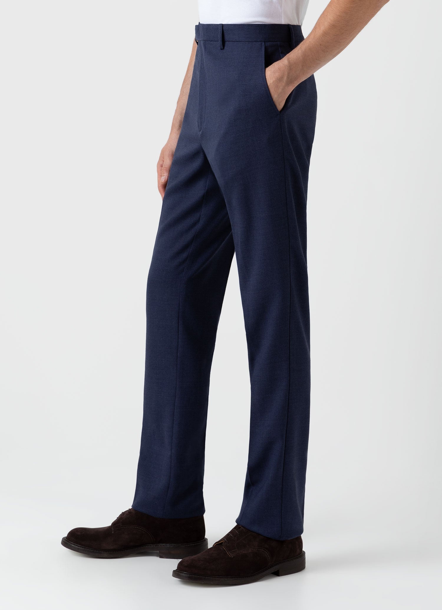 Slim Fit Wool Trouser - 5