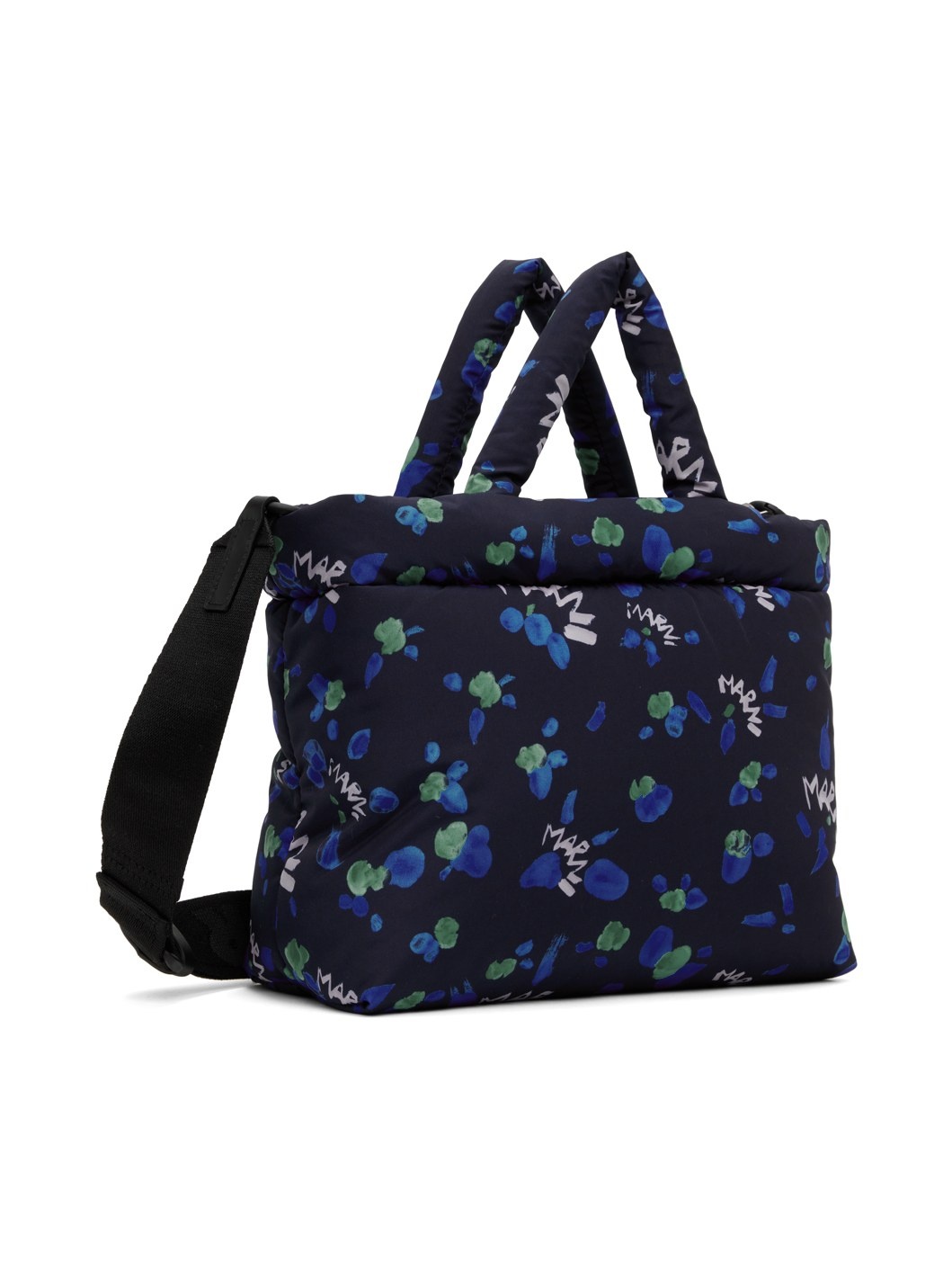 Navy Puff Mini Tote - 3