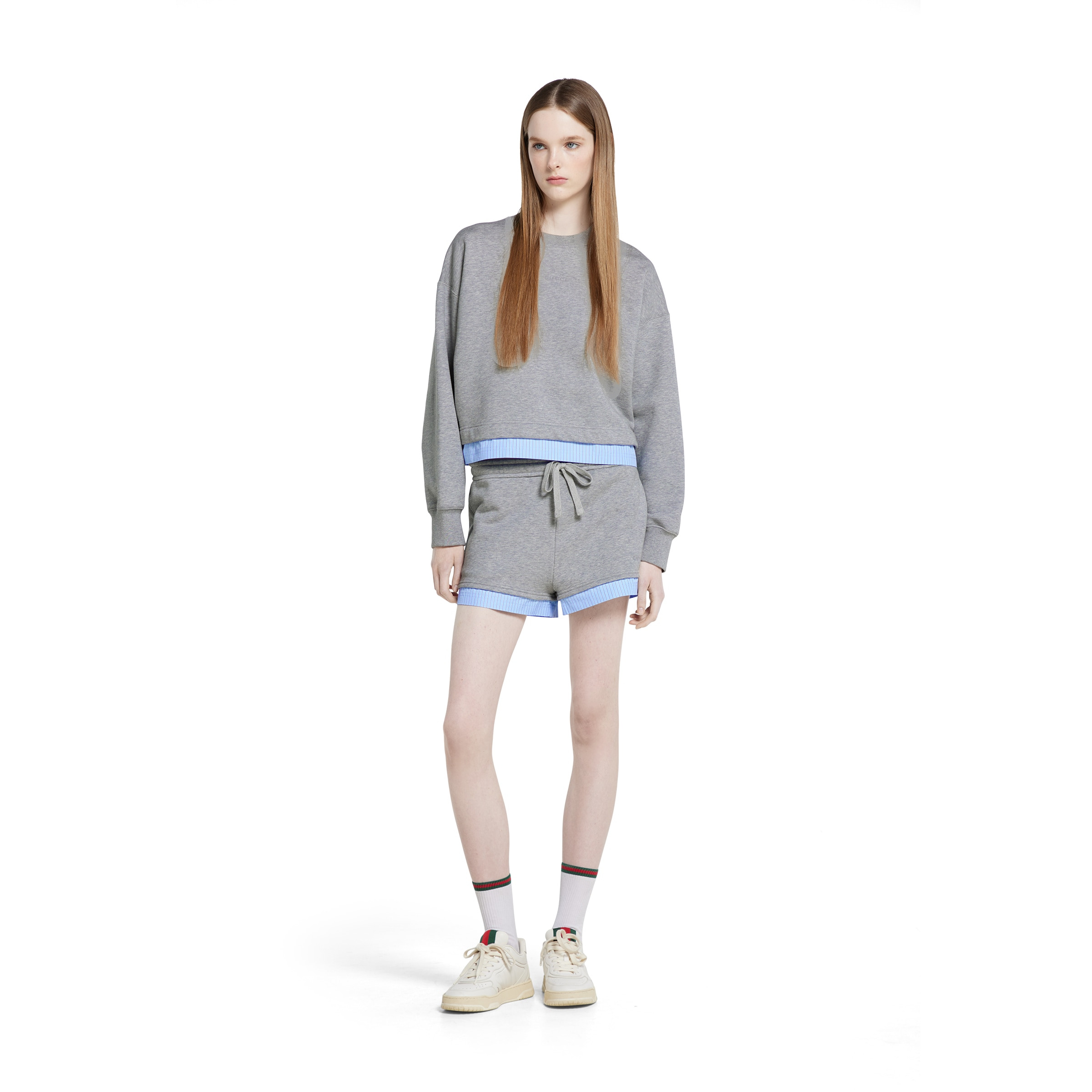 Cotton jersey sweatshirt with embroidery - 2