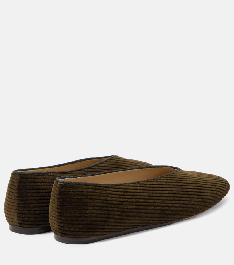LE MONDE BÉRYL Regency velvet ballet flats outlook