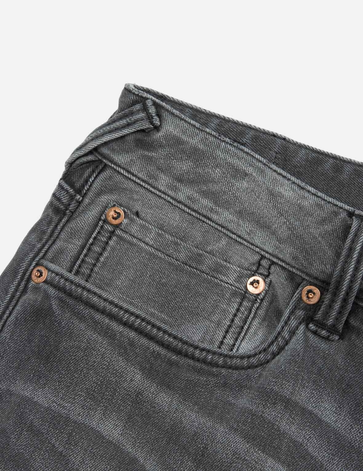WASHED RETRO RIBBON SEAGULL PRINT CARROT FIT JEANS #2017 - 8