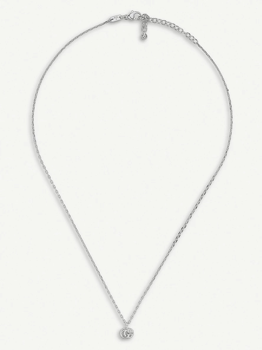 GG Running 18ct white-gold and white diamond necklace - 1