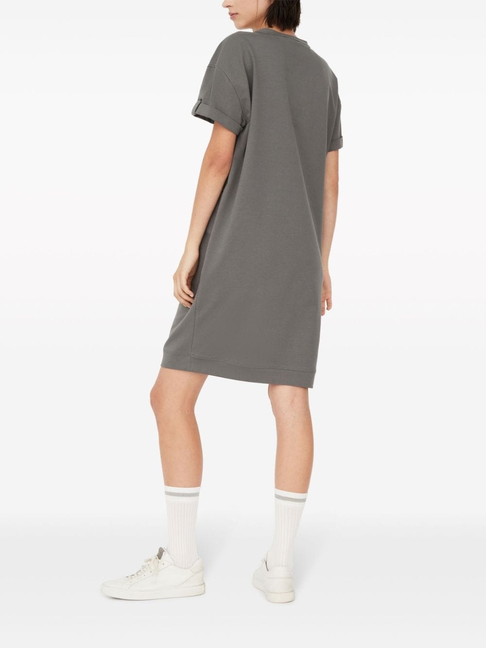 round-neck short-sleeve minidress - 4