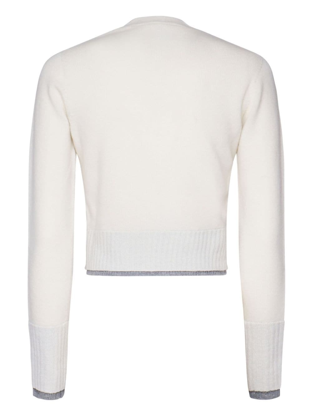 logo-patch cardigan - 2