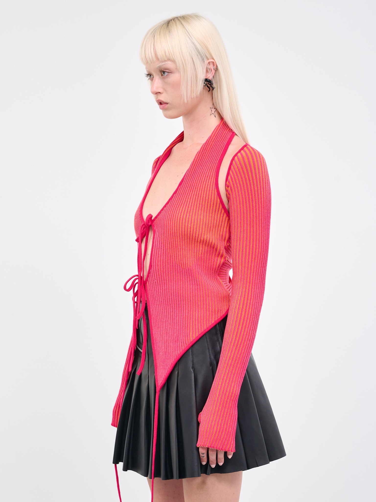 Rib Knit Shrug Sleeves - 2