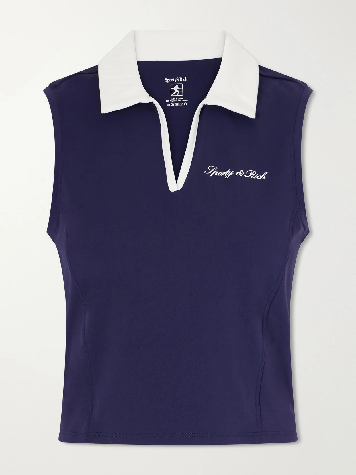 Logo-appliquéd Stretch-jersey Top - 1