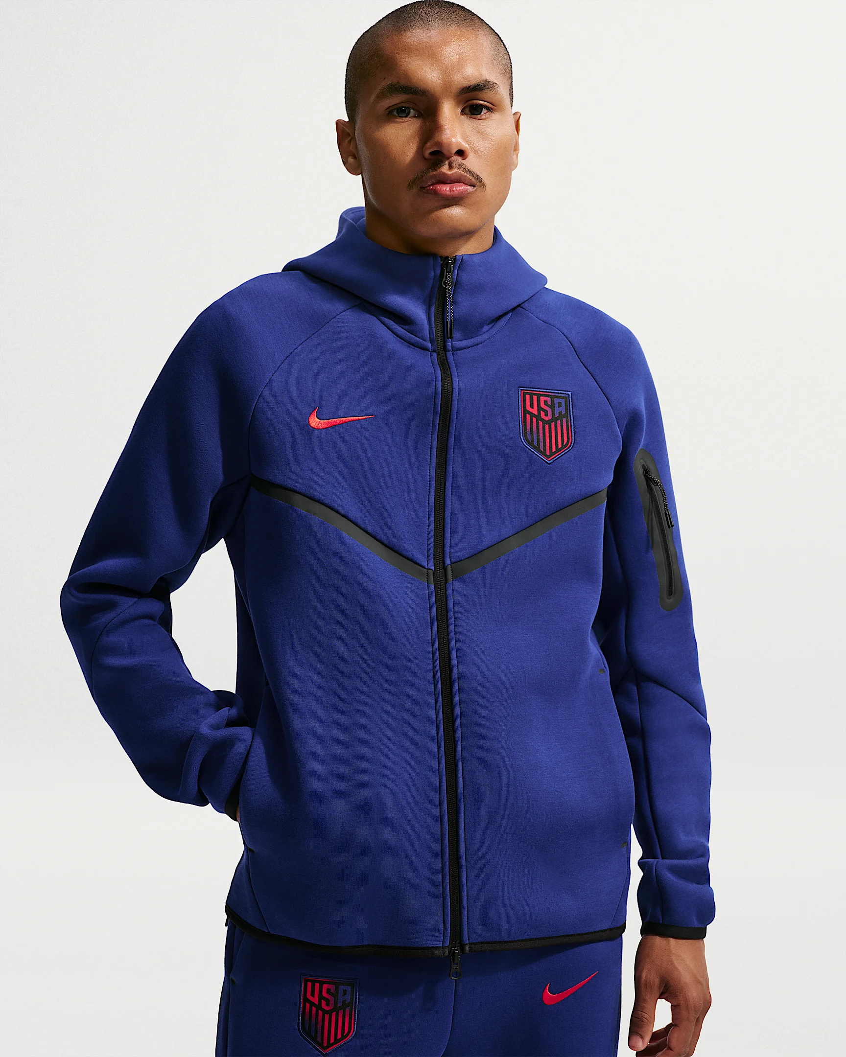 USMNT Tech Fleece Windrunner Men's Nike Soccer Full-Zip Hoodie - 1