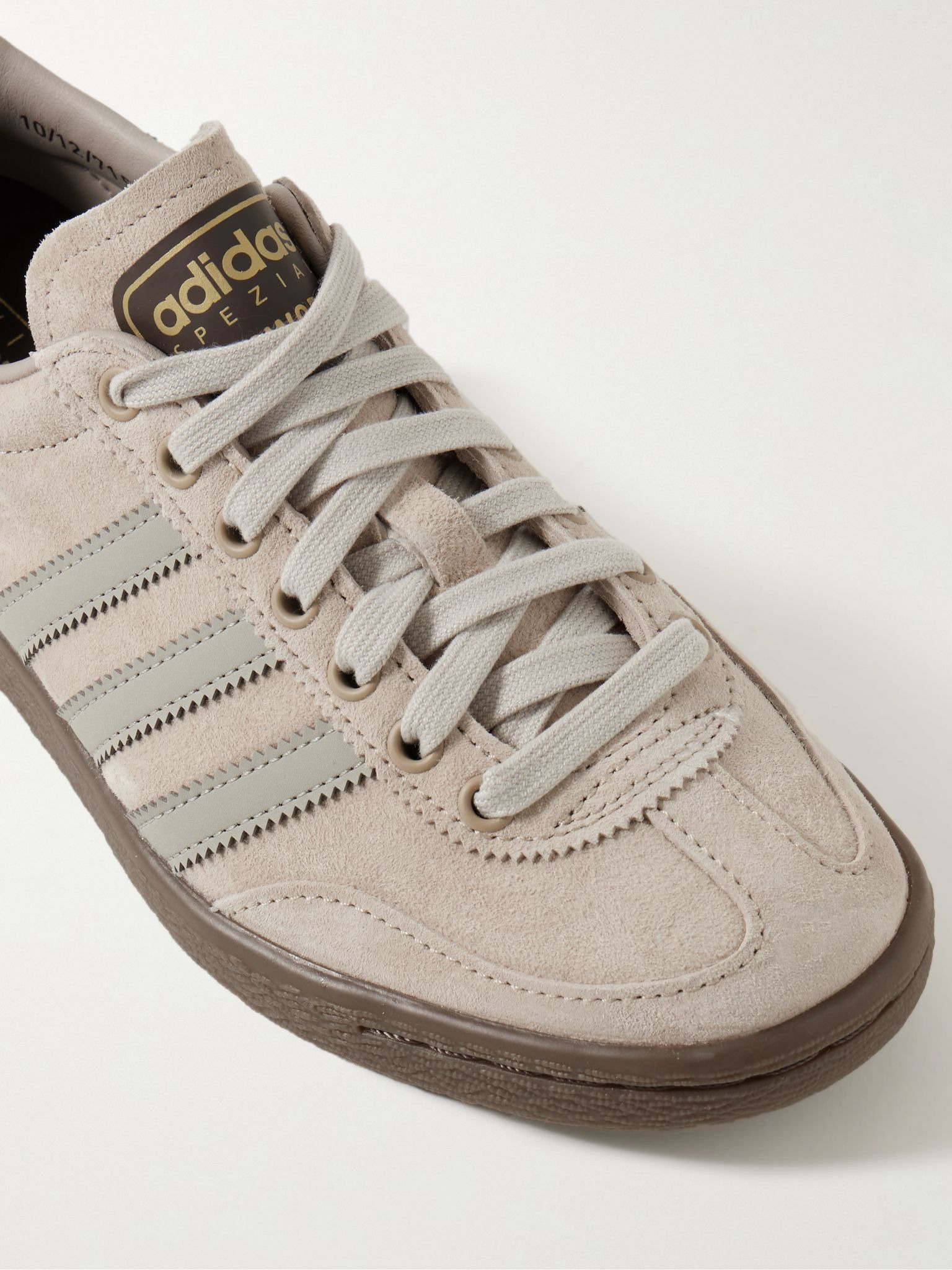 Failsworth Spezial leather-trimmed suede sneakers Beige - 4