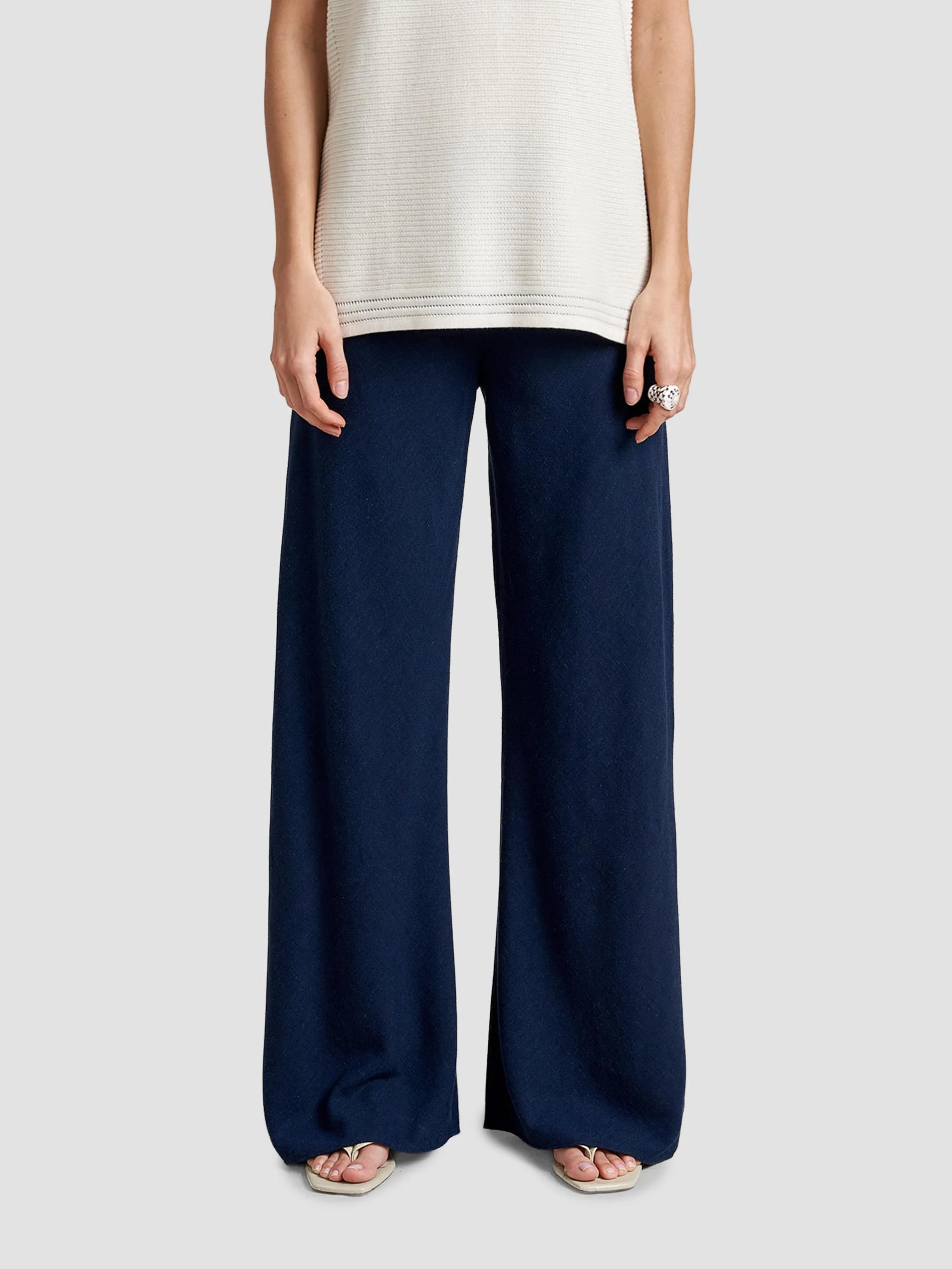 Women's Linen Colby Pants - Midnight - 1