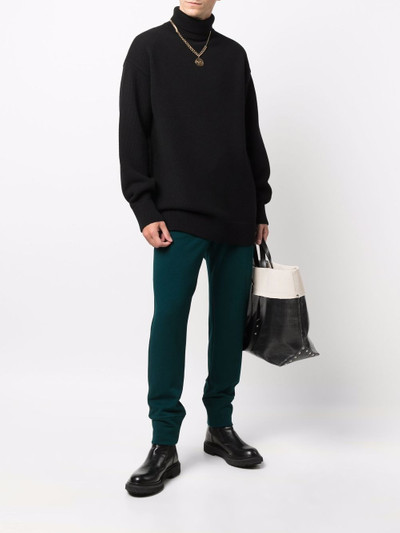 Jil Sander knitted cotton track pants outlook