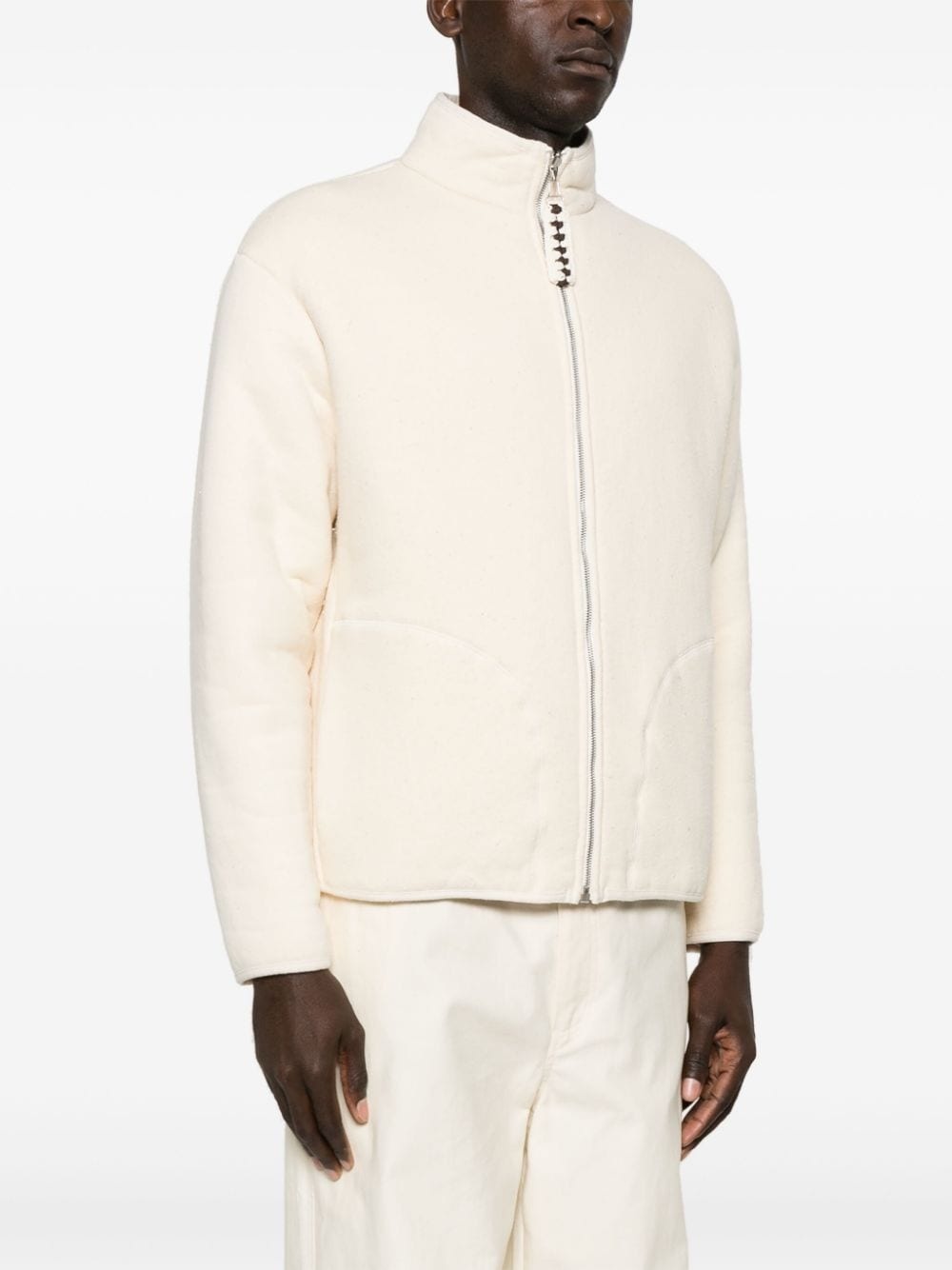 reversible shearling cotton jacket - 3
