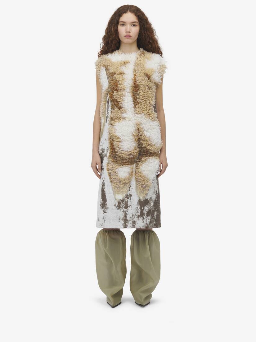 Sculpted Bum Jacquard Dress - 1
