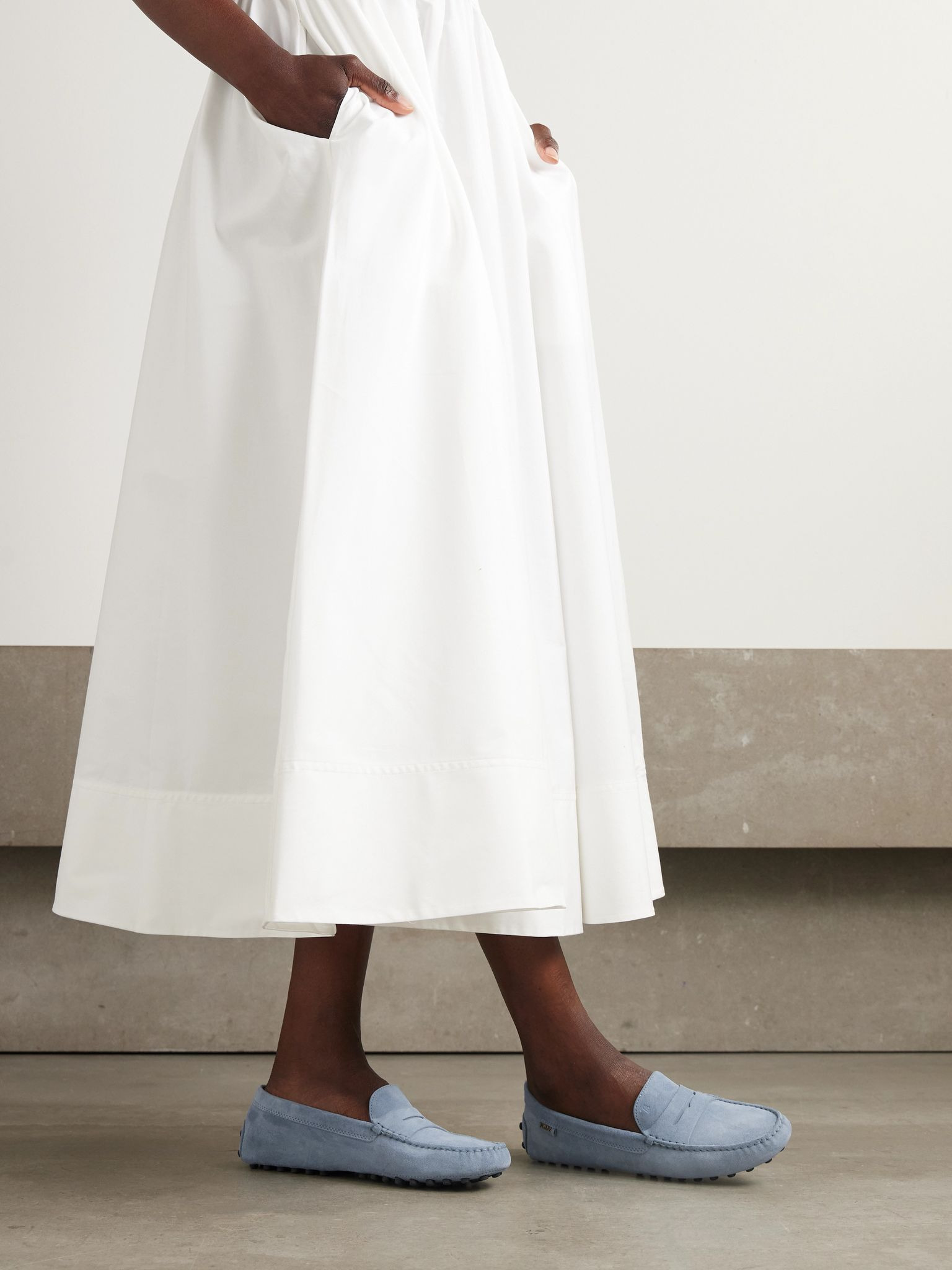Gommino suede loafers Light blue - 2