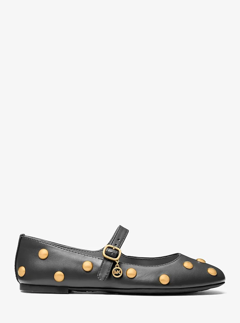Nellie Flex Studded Leather Ballet Flat - 1