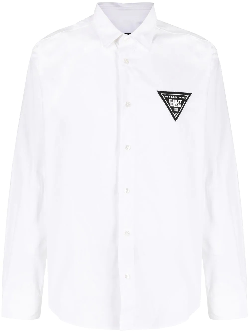 logo button-down shirt - 1