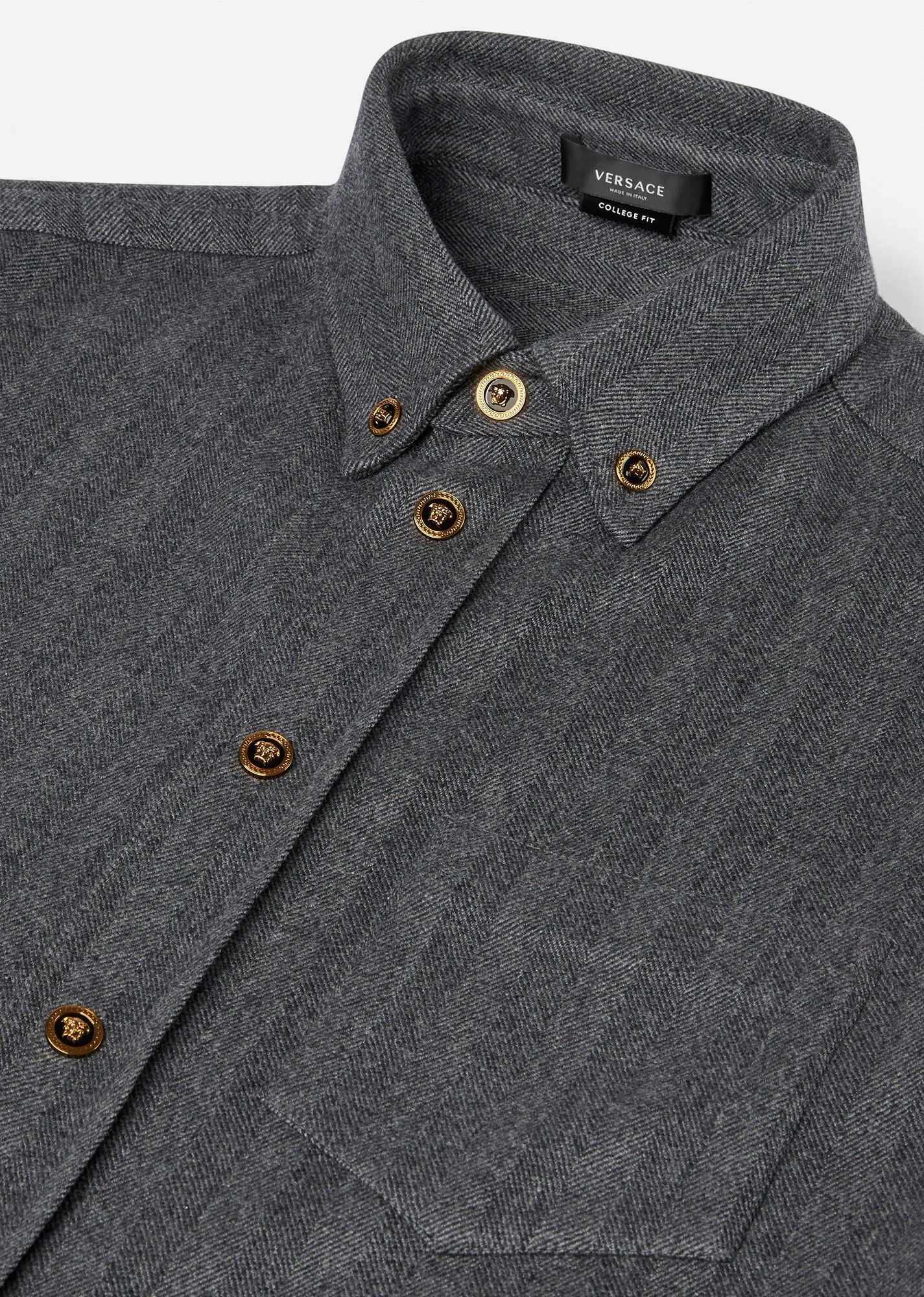 Medusa Cashmere Overshirt - 5