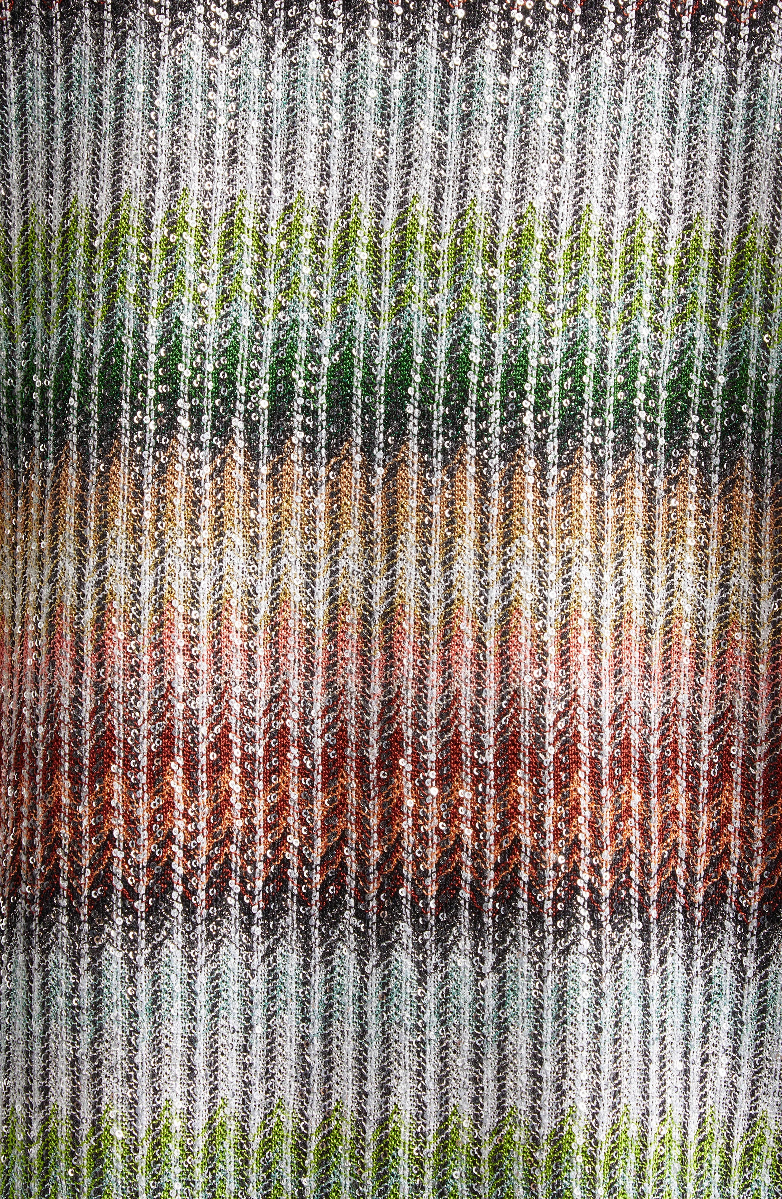 Missoni Metallic Zigzag Cardigan in Green/Red/Sky at Nordstrom - 7