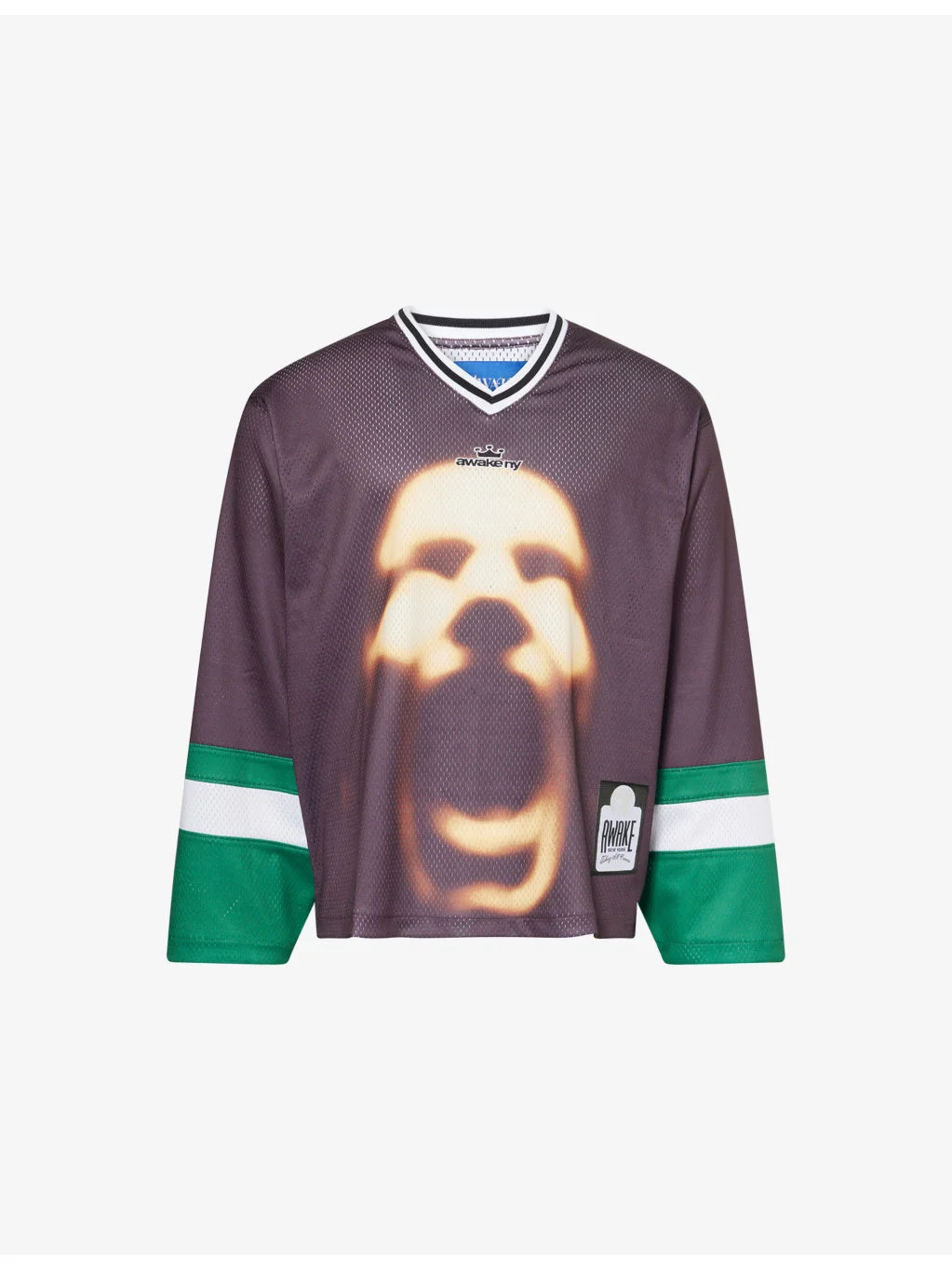 Hockey Graphic-Print Mesh Jersey Top - 1