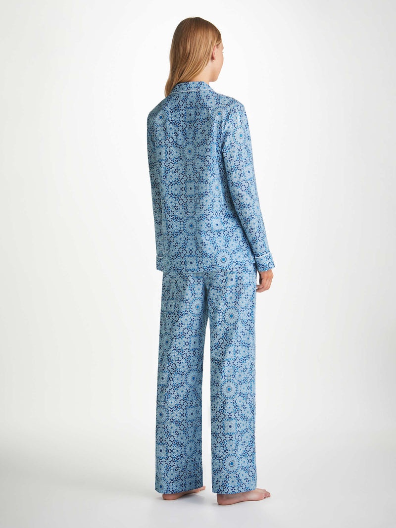 Women's Pyjamas Ledbury 69 Cotton Batiste Blue - 4