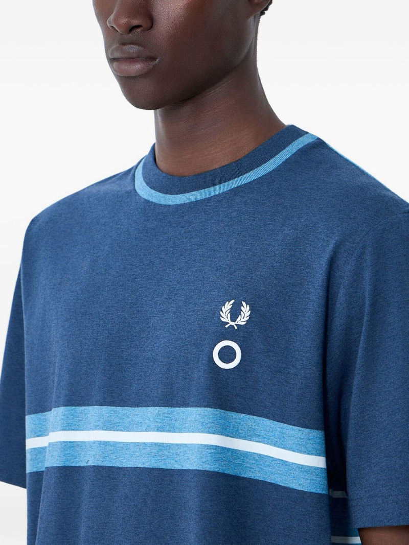 logo-embroidery crew neck T-shirt 4