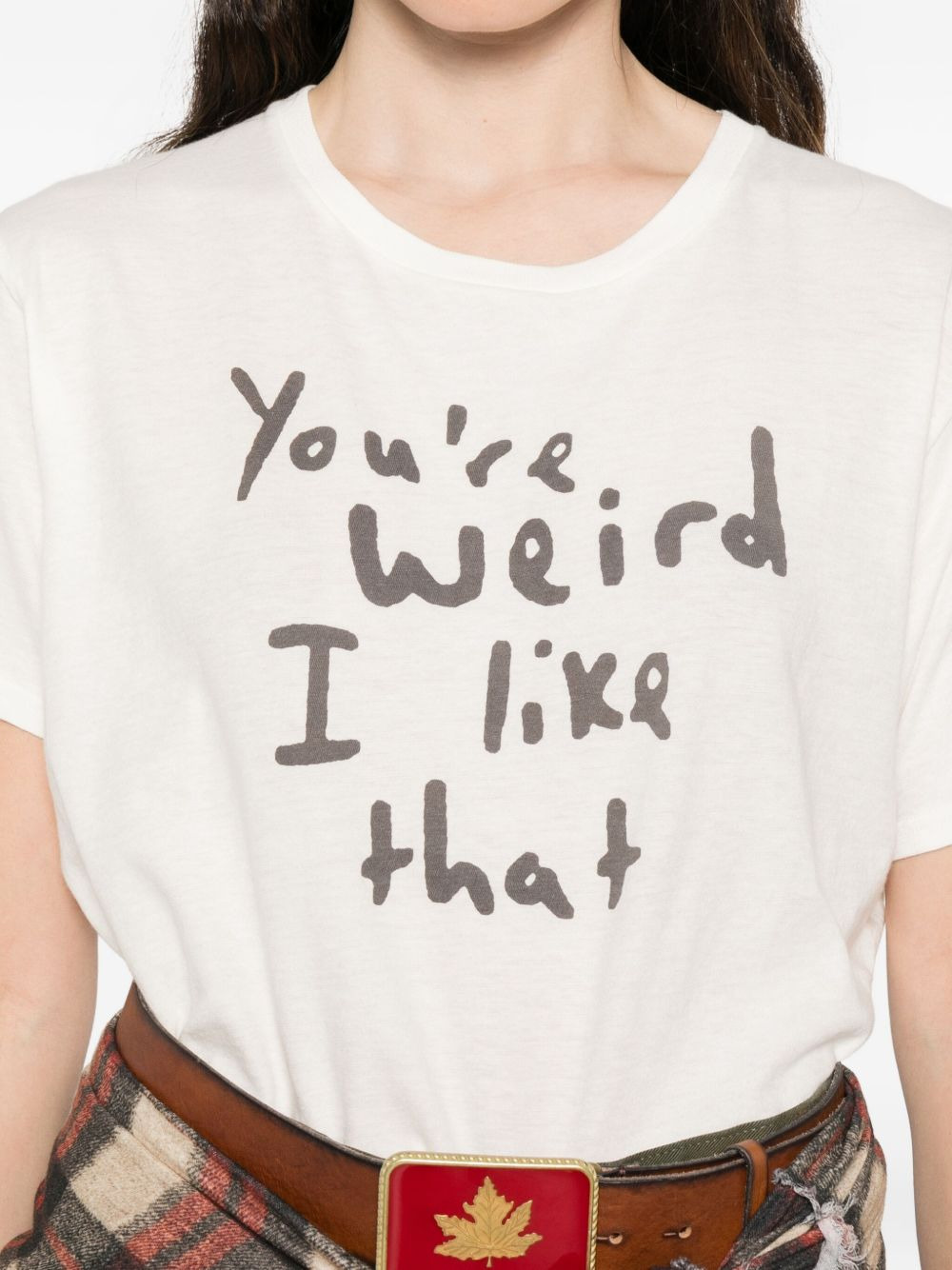 slogan-print T-shirt - 5