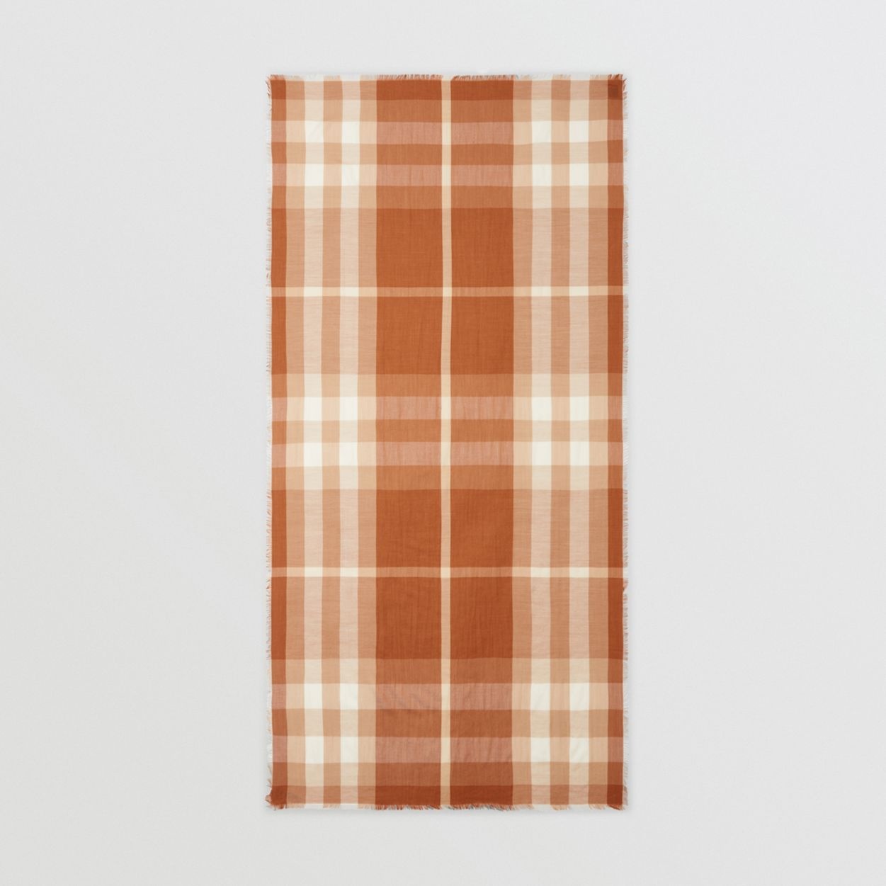 Lightweight Check Cashmere Scarf - 5