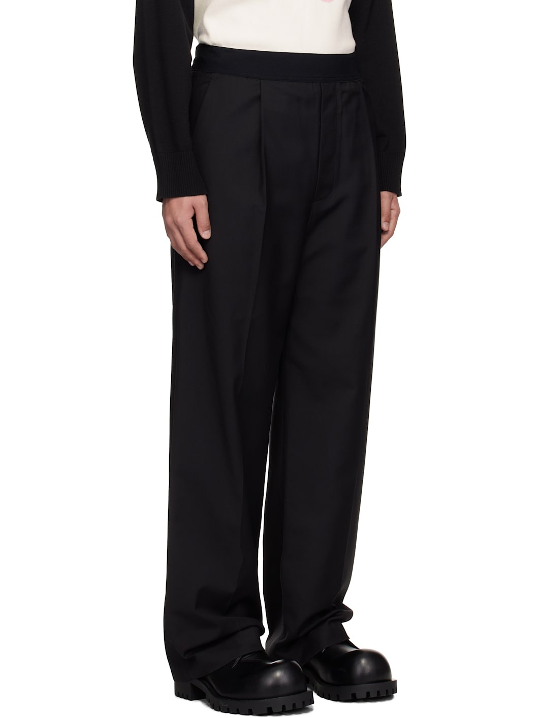 Black Logo Trousers - 2