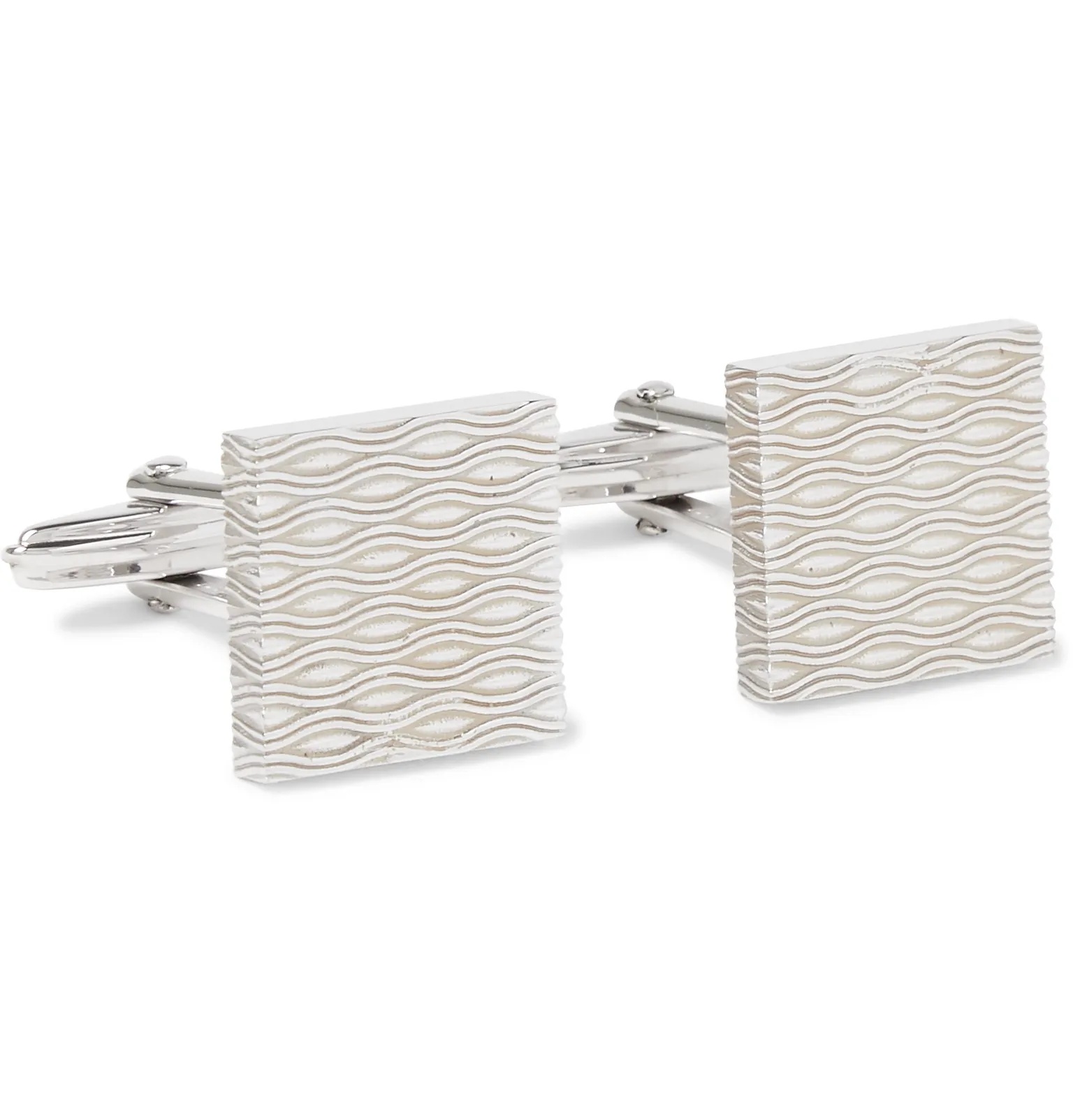 Rhodium-Plated Cufflinks - 1