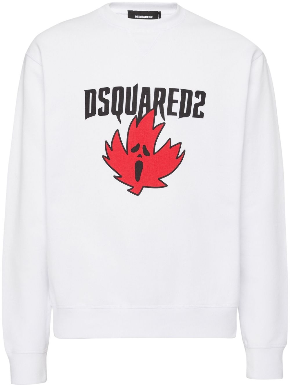 logo-print cotton sweatshirt - 1