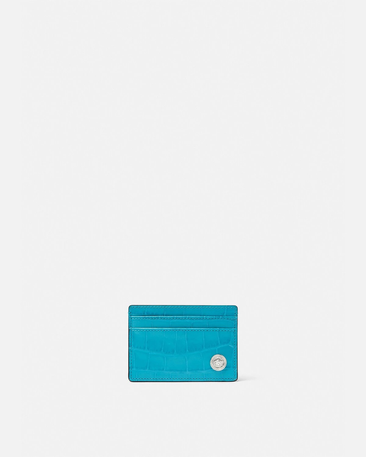 Croc-Effect Medusa Biggie Card Holder - 1