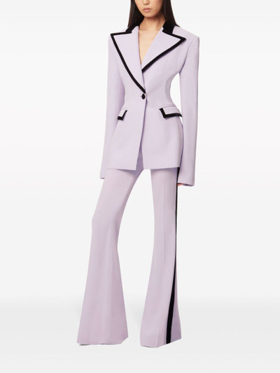 NINA RICCI Cady striped flared trousers outlook