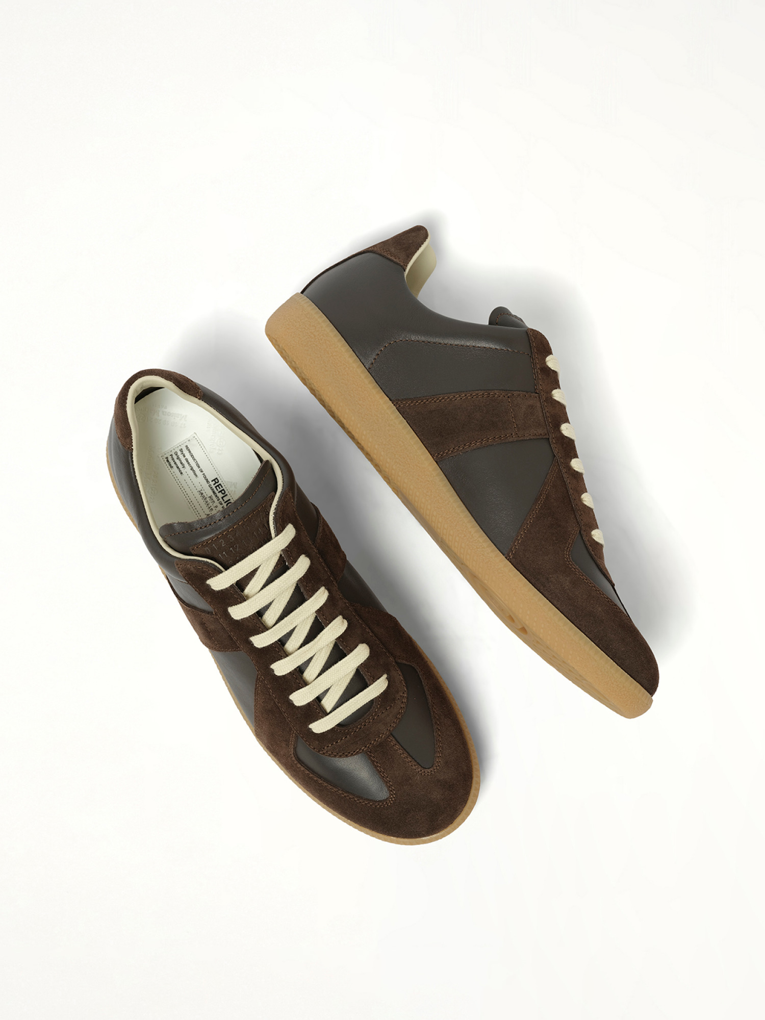 Replica Leather Sneaker in Brown - 4