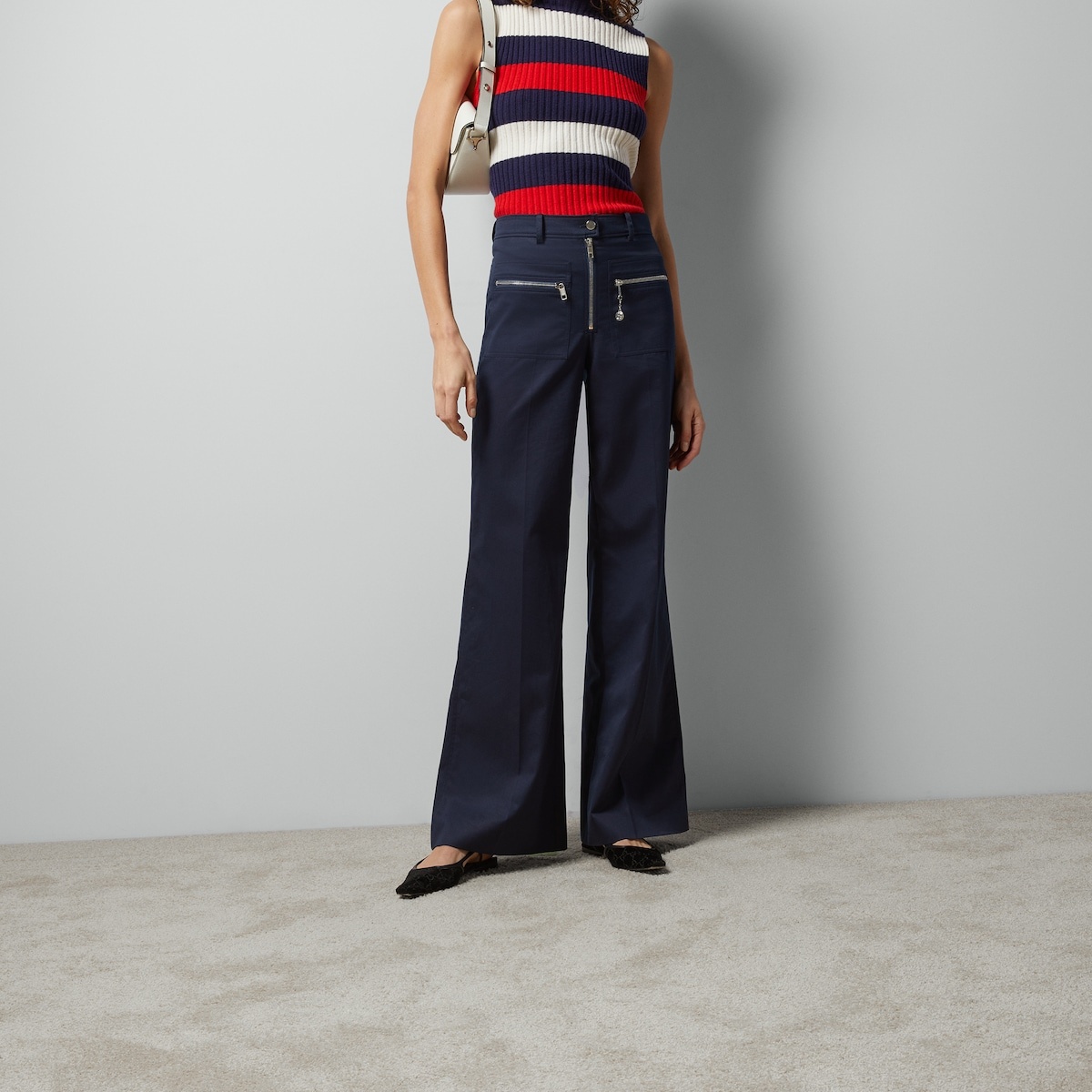 Cotton gabardine pants - 5