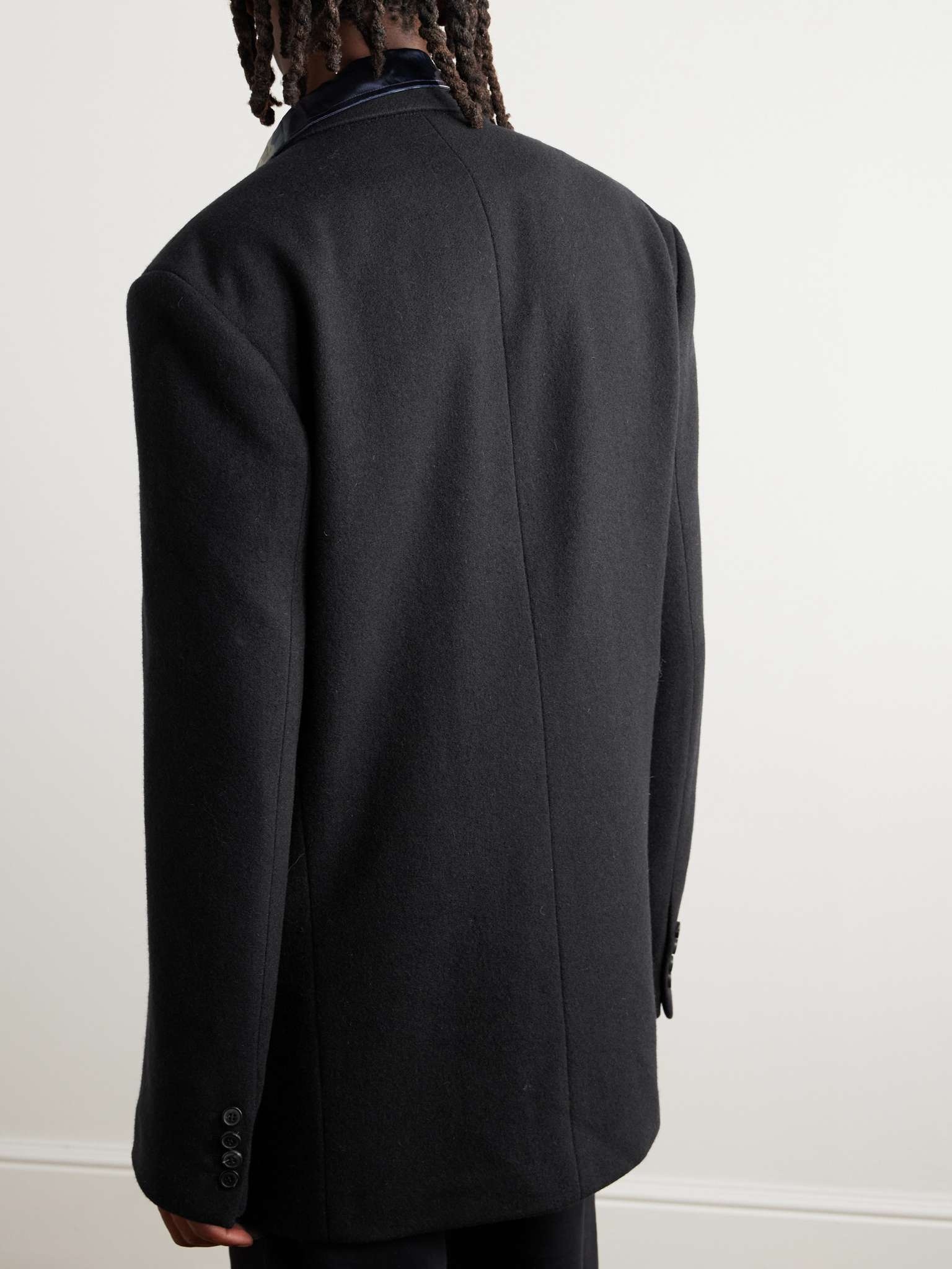 Double-Breasted Wool Blazer - 4