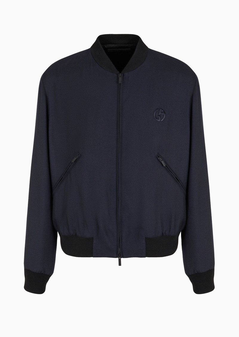 ASV cashmere and silk canvas blouson - 1