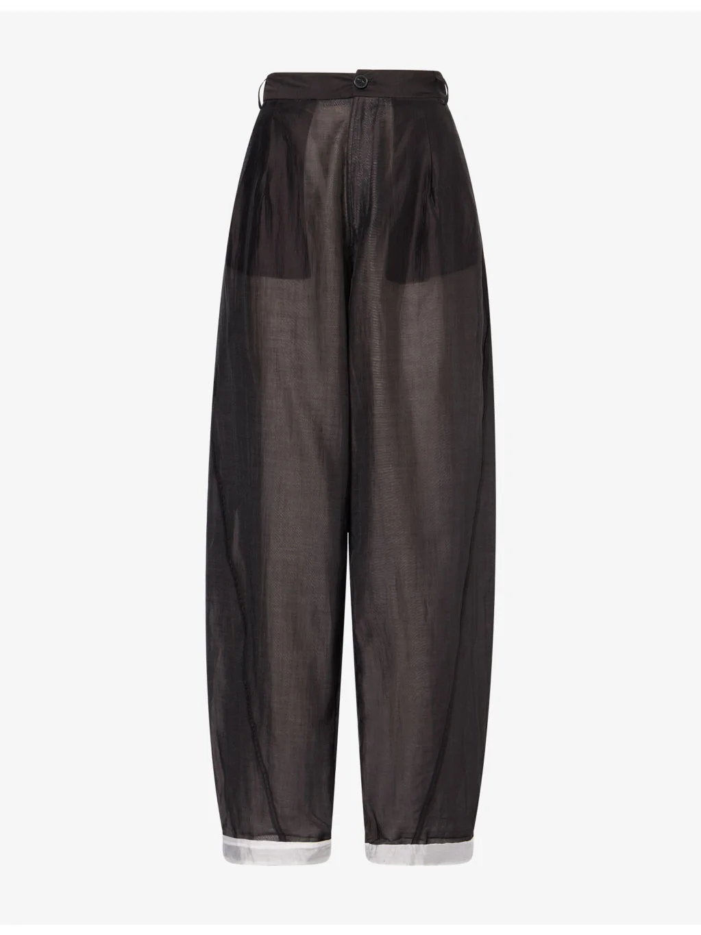 Phebe Double-Sided Wide-Leg Sheer Woven Trousers - 1