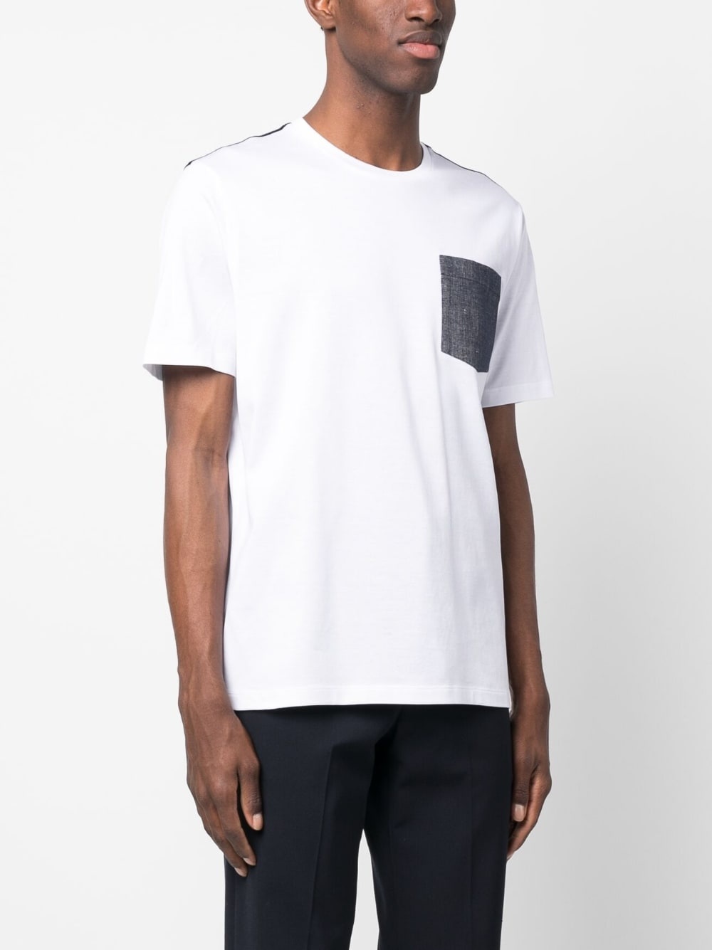 colour-block cotton T-shirt - 3