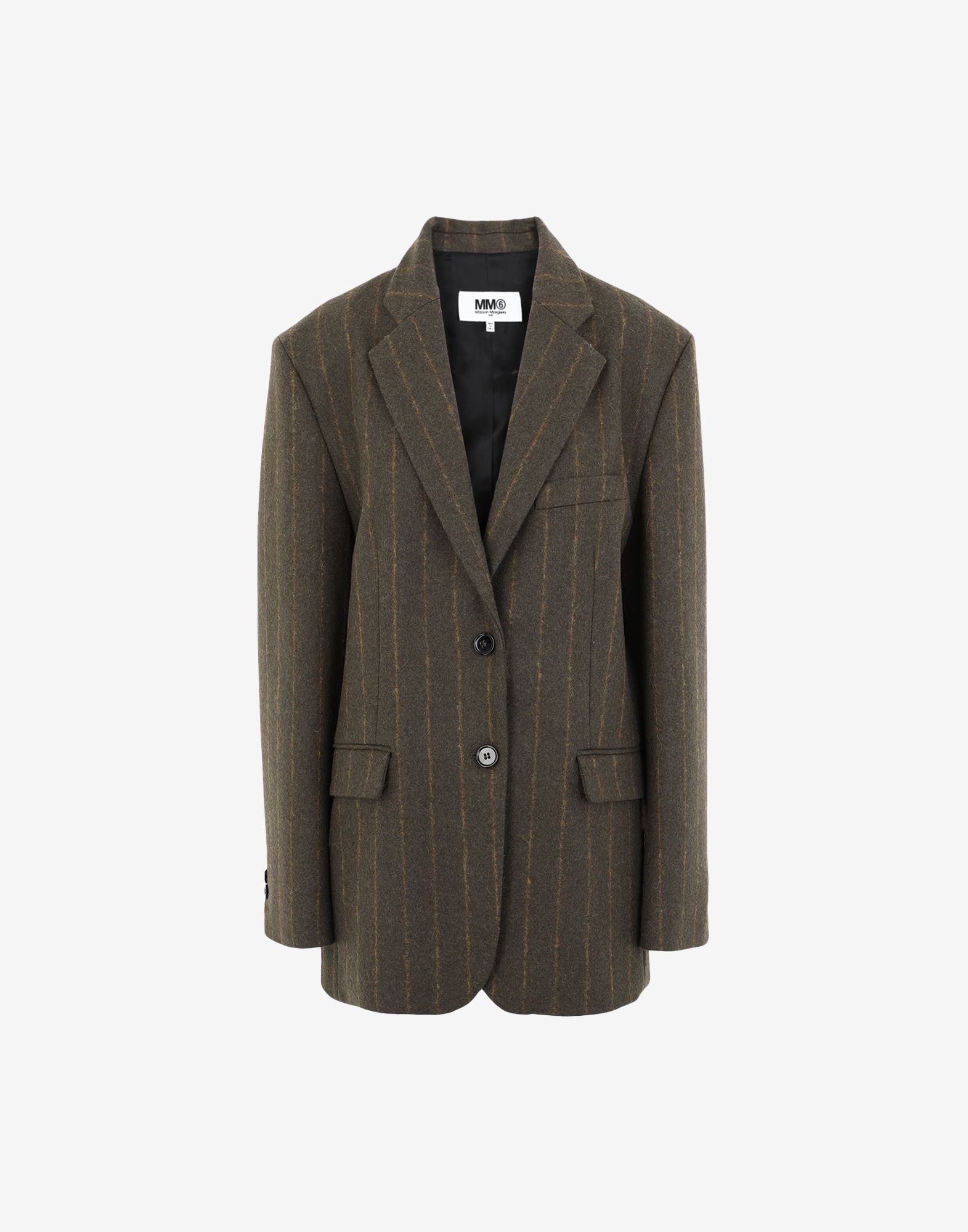 Stripe felt blazer - 1